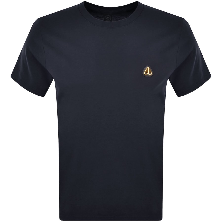 Moose Knuckles Crescent Gold T Shirt Navy | Mainline Menswear us